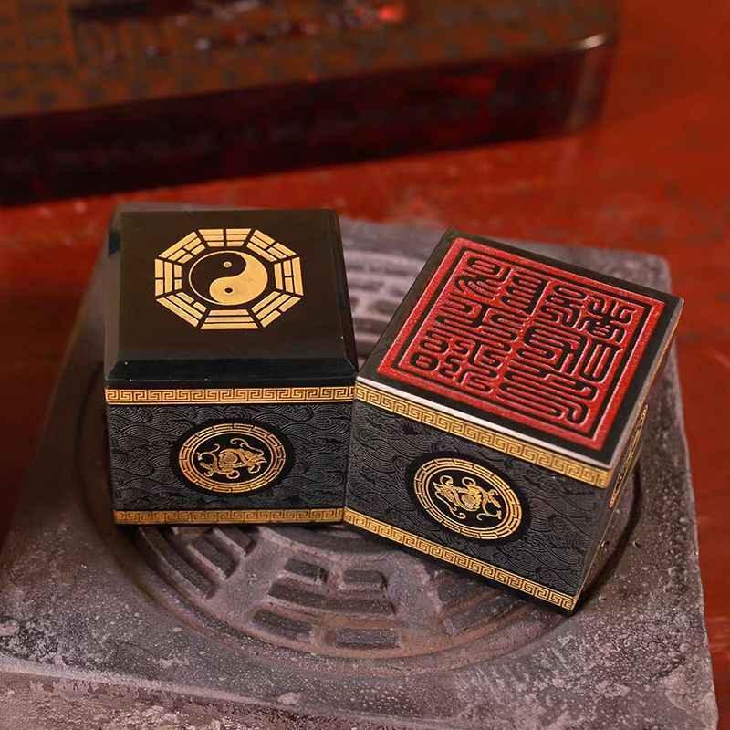 Taoist Celadon Jade Ritual Seal – Sacred Symbol of Spiritual Authority